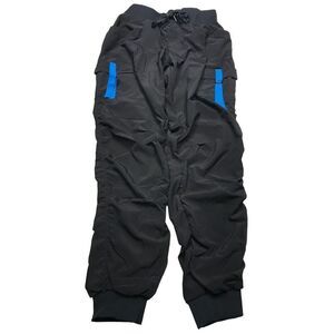 Kydon women's pants size large‎ elastic waste with tie large pockets thin light